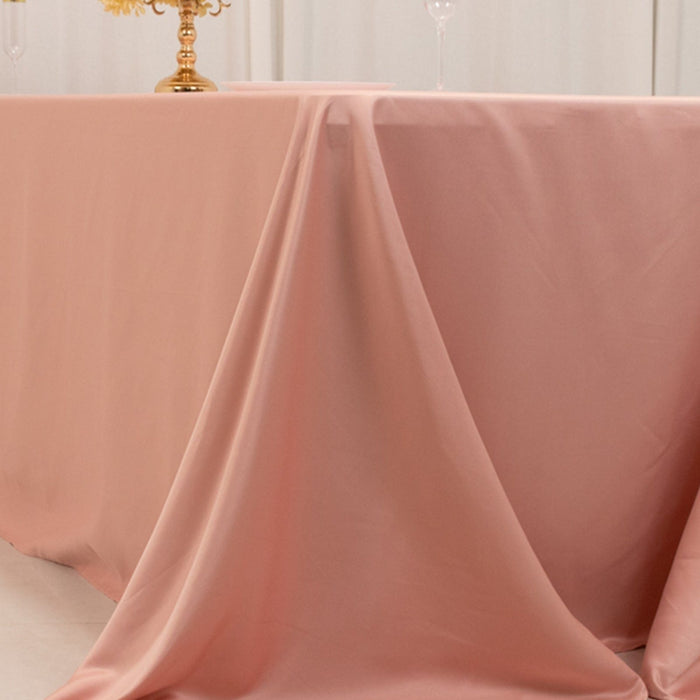 90" x 156" Lamour Satin Rectangular Tablecloth