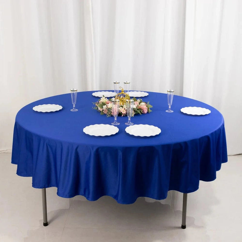 90" Premium Scuba Round Tablecloth