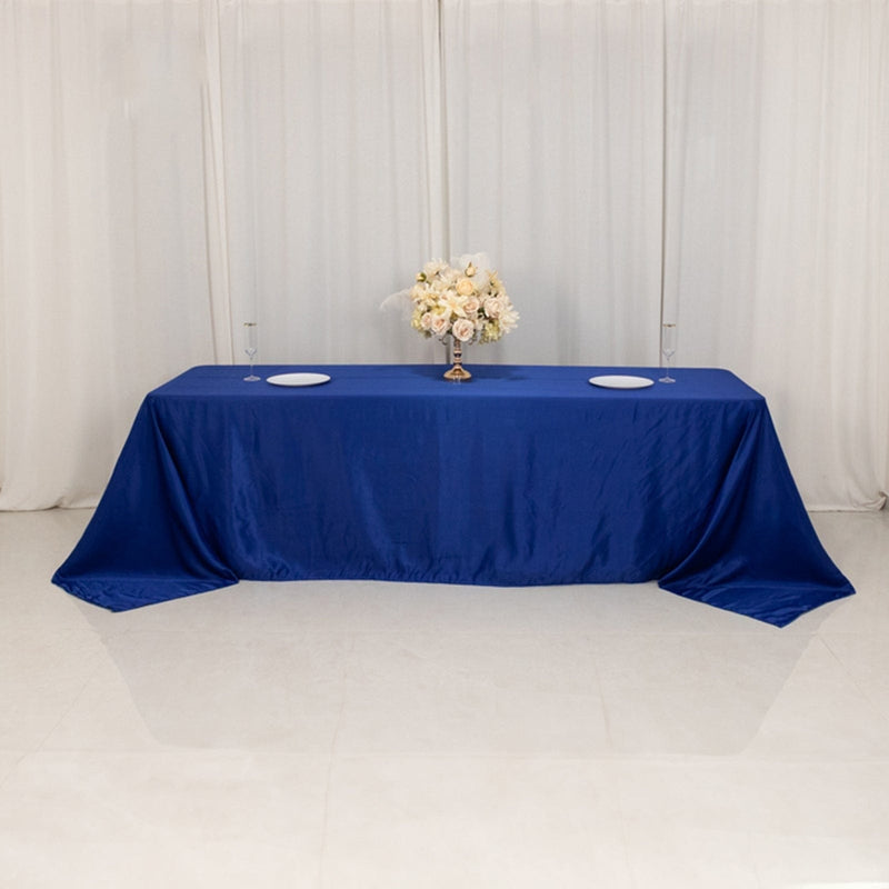 90" x 156" Lamour Satin Rectangular Tablecloth