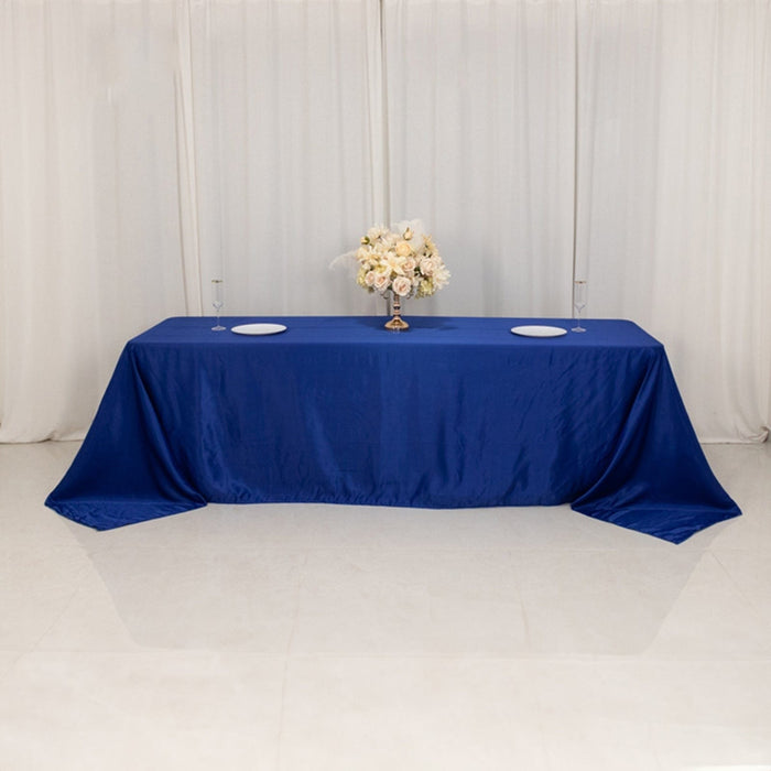 90" x 156" Lamour Satin Rectangular Tablecloth