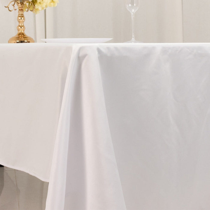 60" x 126" Lamour Satin Rectangular Tablecloth
