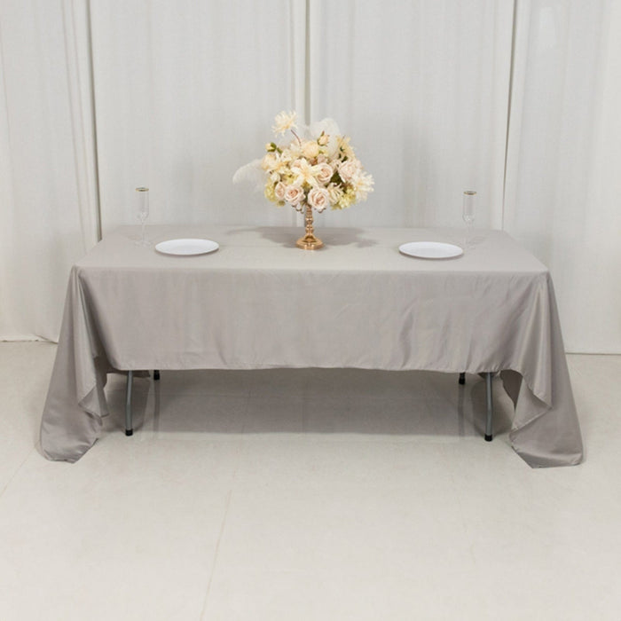 60" x 126" Lamour Satin Rectangular Tablecloth