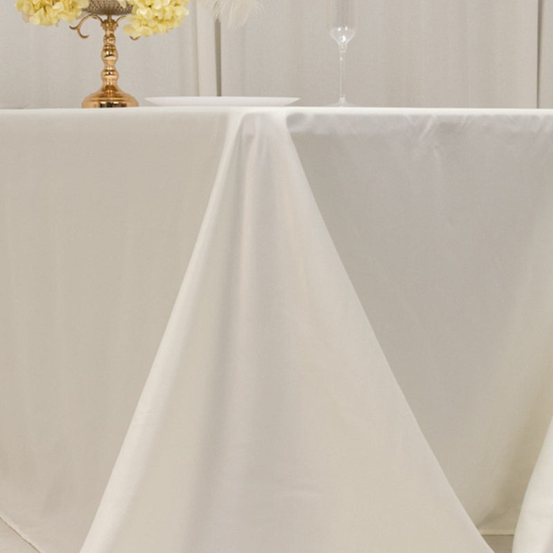 90" x 132" Lamour Satin Rectangular Tablecloth