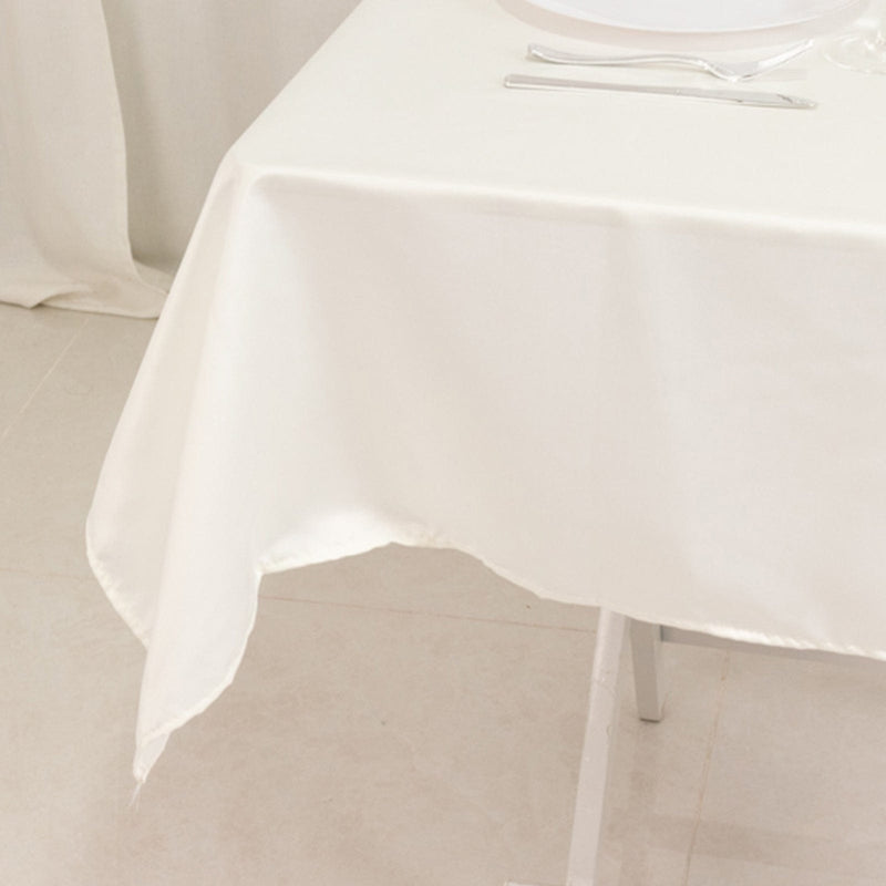 54" x 54" Lamour Satin Square Tablecloth Wedding Party Table Linens