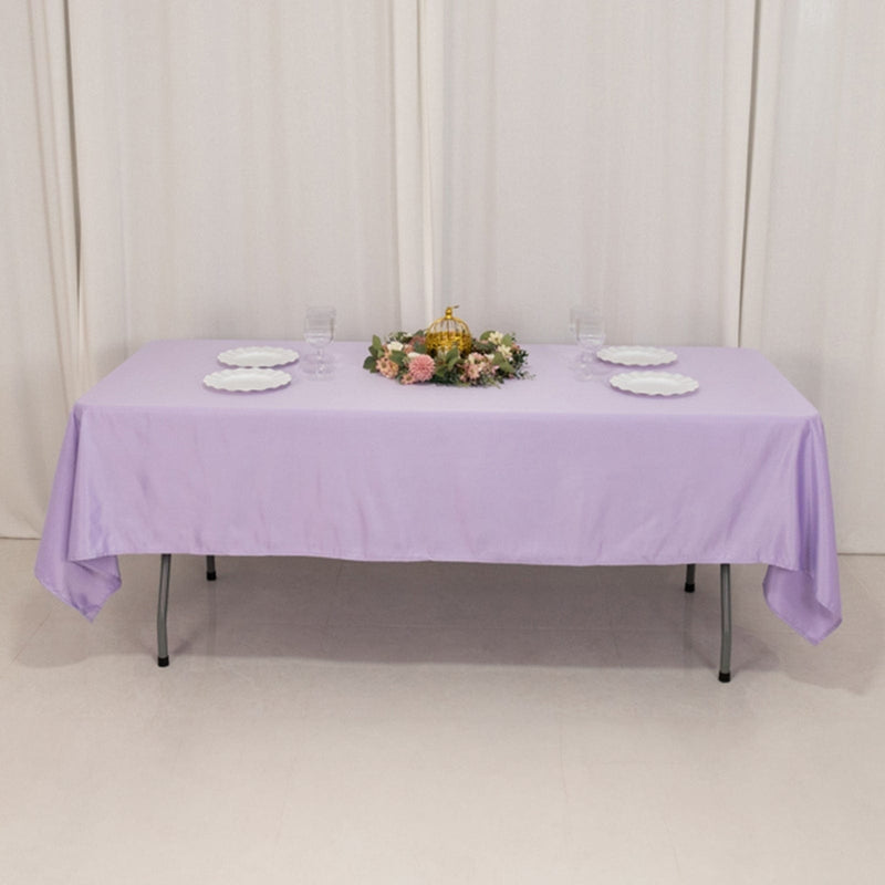 60" x 102" Lamour Satin Rectangular Tablecloth