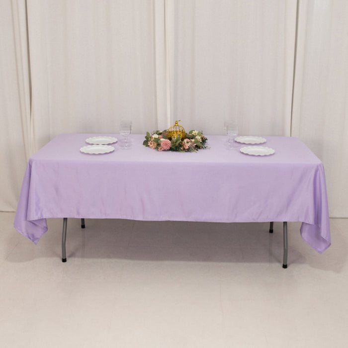 60" x 102" Lamour Satin Rectangular Tablecloth