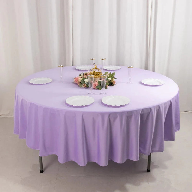90" Premium Scuba Round Tablecloth