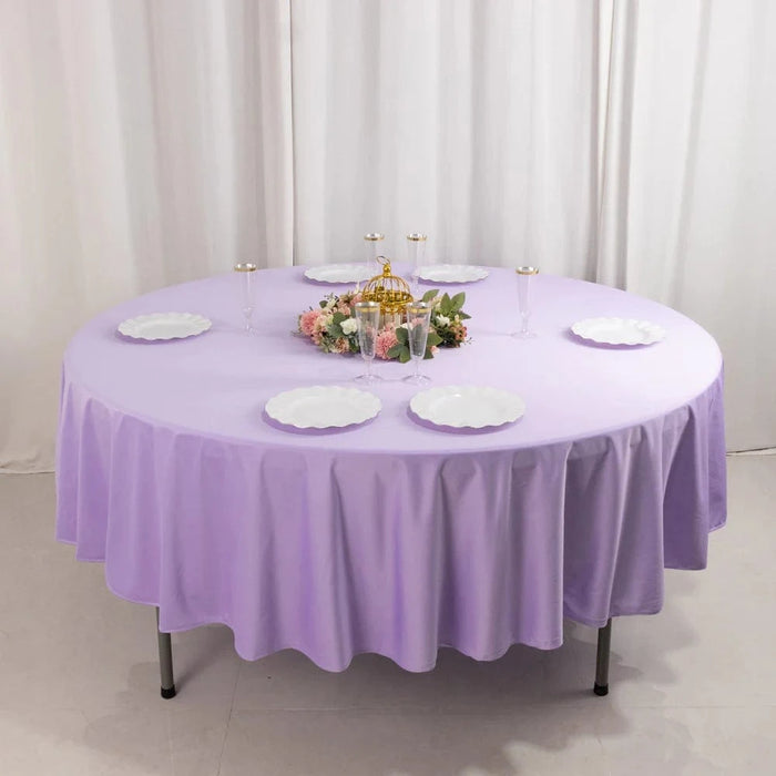 90" Premium Scuba Round Tablecloth