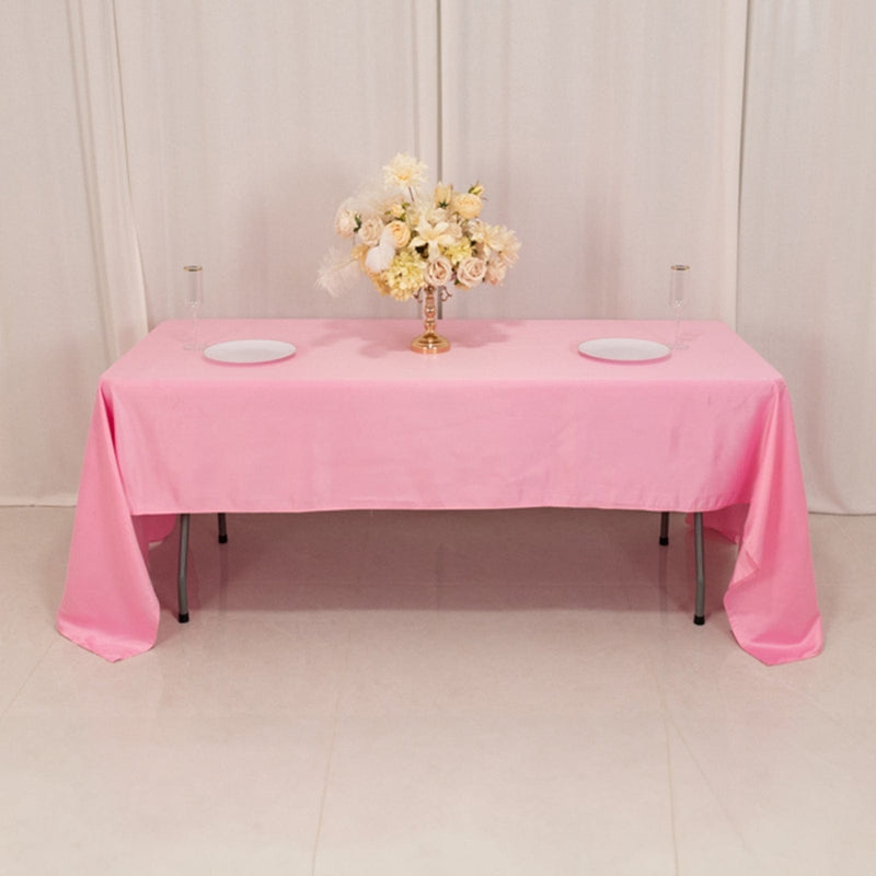 60" x 126" Lamour Satin Rectangular Tablecloth