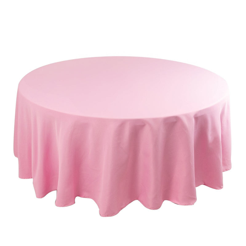 108" Premium Polyester Round Tablecloth Wedding Party Table Linens