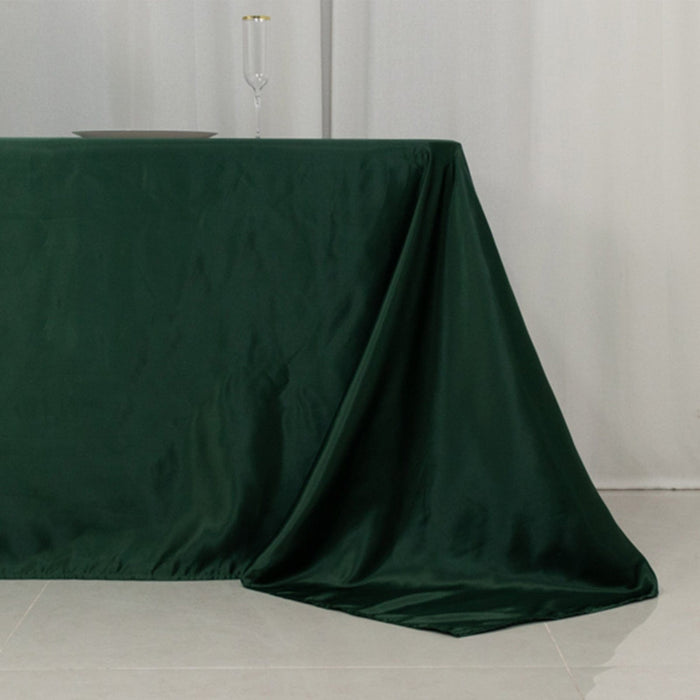 90" x 156" Lamour Satin Rectangular Tablecloth