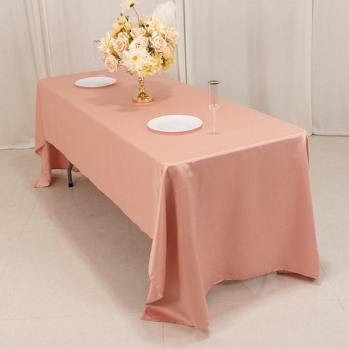 60" x 126" Lamour Satin Rectangular Tablecloth
