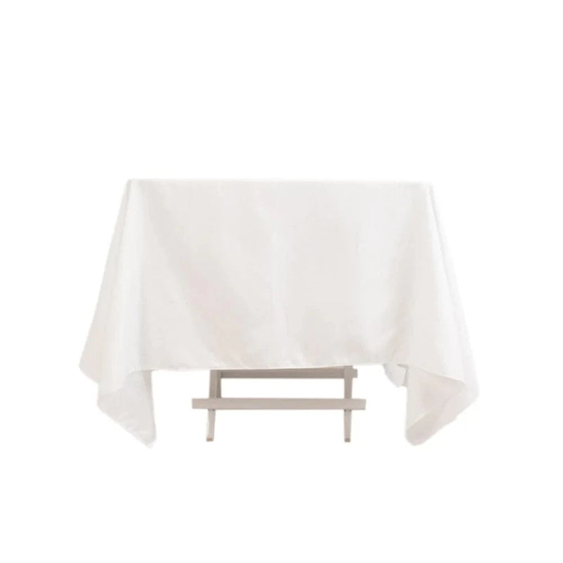 70" Cotton Blend Square Tablecloth for Weddings and Events