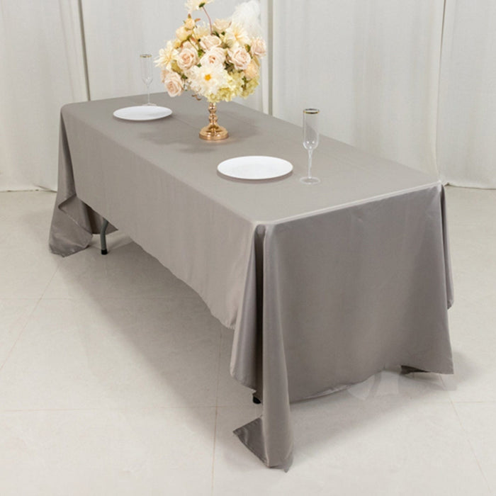 60" x 126" Lamour Satin Rectangular Tablecloth