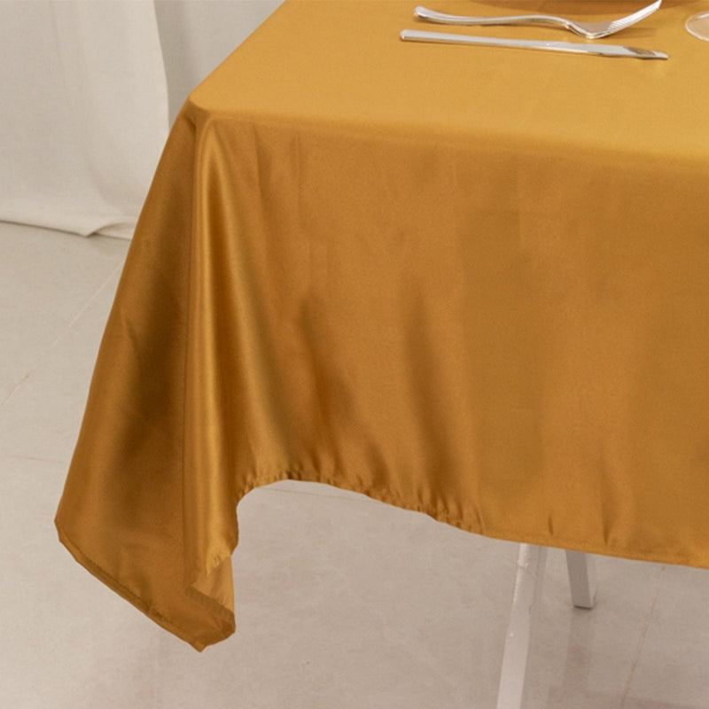 54" x 54" Lamour Satin Square Tablecloth Wedding Party Table Linens