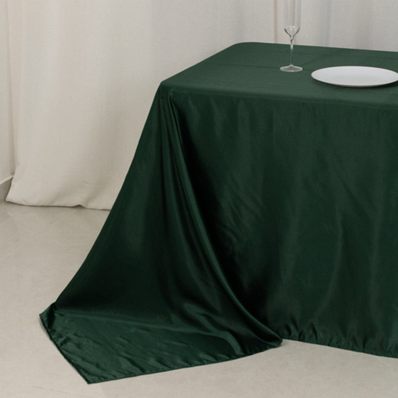 90" x 156" Lamour Satin Rectangular Tablecloth