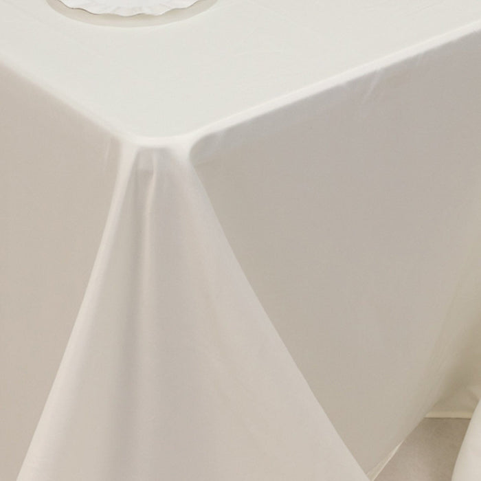 90" x 132" Lamour Satin Rectangular Tablecloth