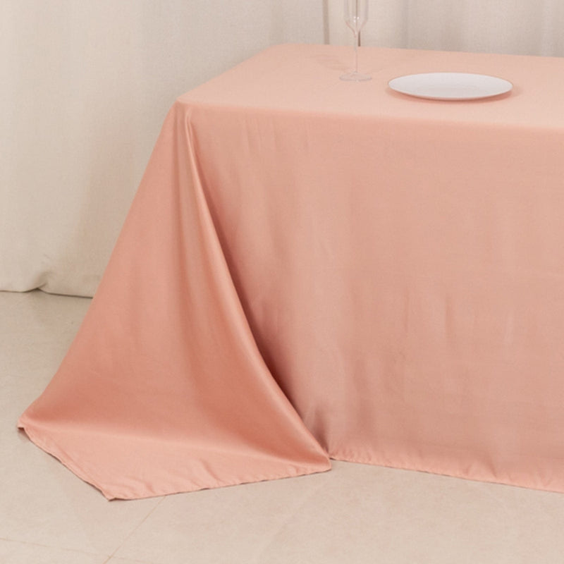 90" x 156" Lamour Satin Rectangular Tablecloth