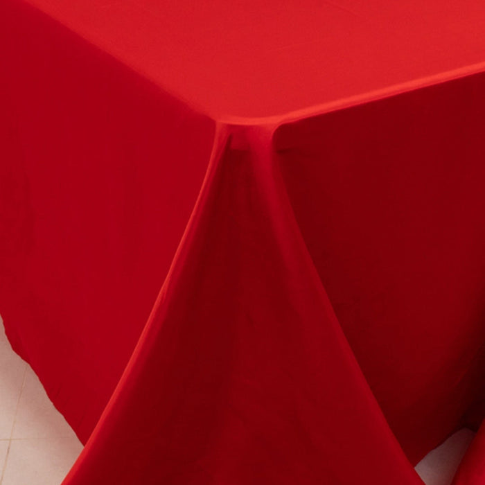 90" x 156" Lamour Satin Rectangular Tablecloth