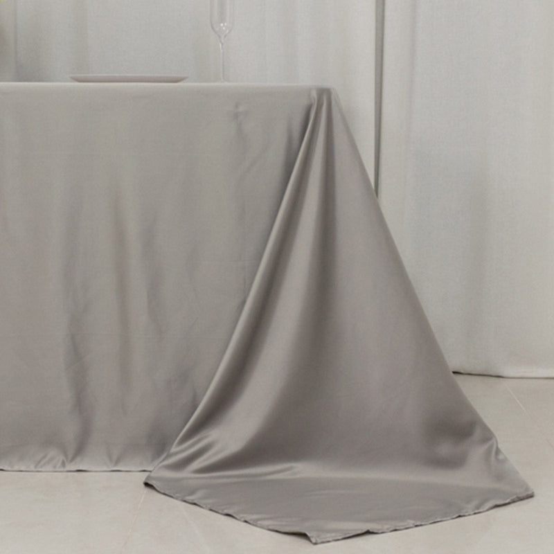 90" x 132" Lamour Satin Rectangular Tablecloth