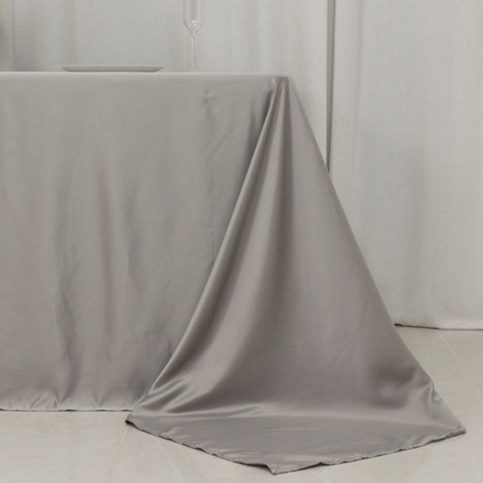 90" x 132" Lamour Satin Rectangular Tablecloth
