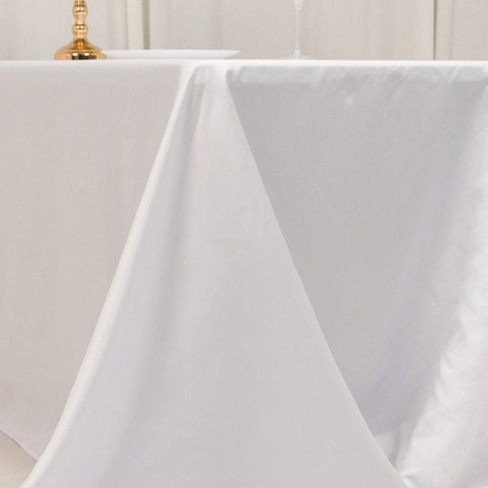90" x 132" Lamour Satin Rectangular Tablecloth