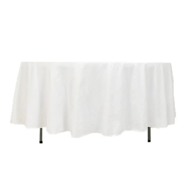 108" Cotton Blend Round Tablecloth for Weddings and Events