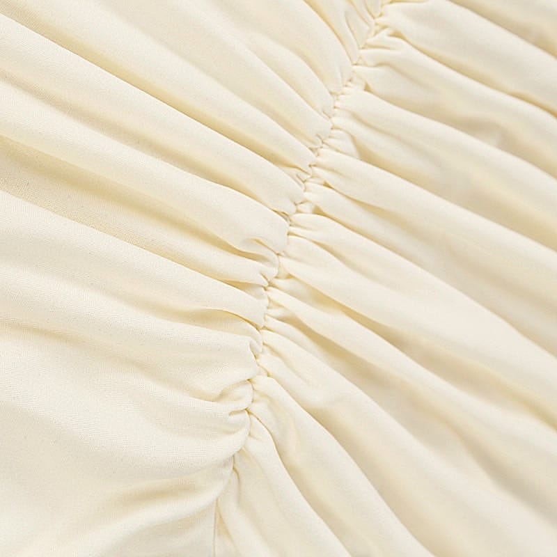 Spandex Fitted Folding Chair Cover with Ruched Swag Back and Foot Pockets