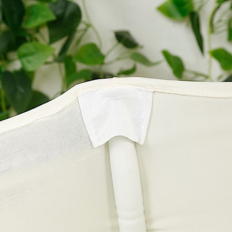 Spandex Fitted Folding Chair Cover with Ruched Swag Back and Foot Pockets