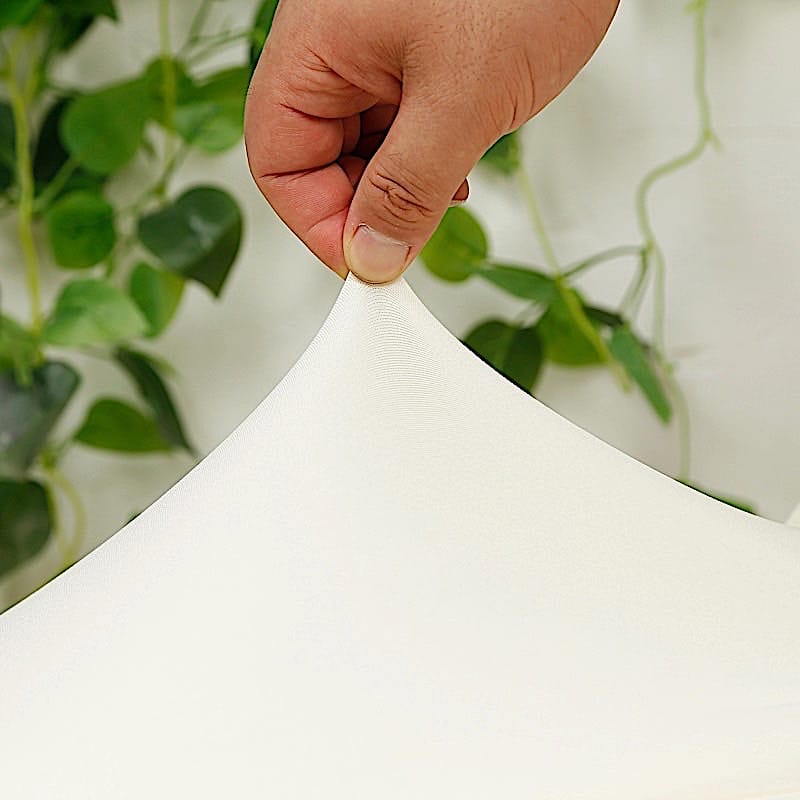 Spandex Fitted Folding Chair Cover with Ruched Swag Back and Foot Pockets