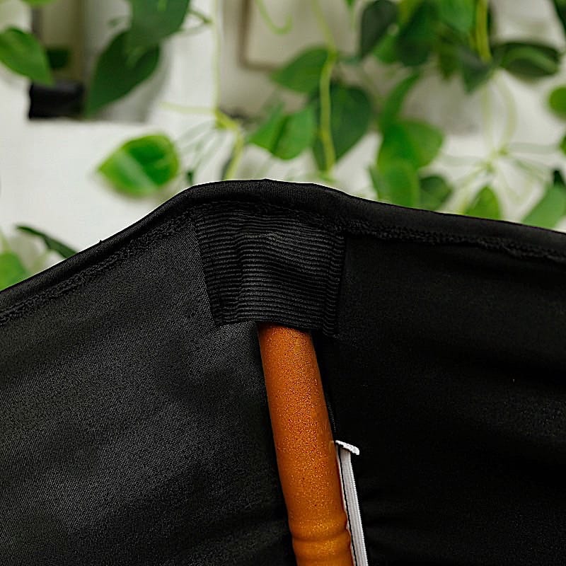 Spandex Fitted Folding Chair Cover with Ruched Swag Back and Foot Pockets