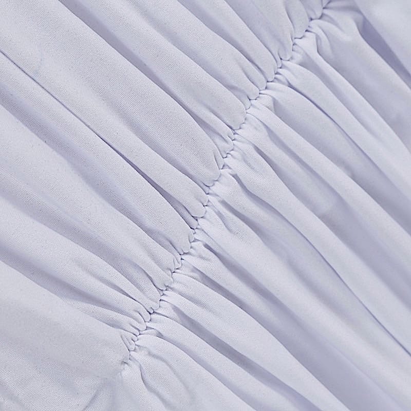 Spandex Fitted Folding Chair Cover with Ruched Swag Back and Foot Pockets