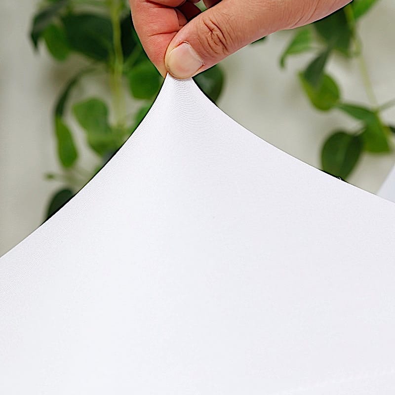 Spandex Fitted Folding Chair Cover with Ruched Swag Back and Foot Pockets