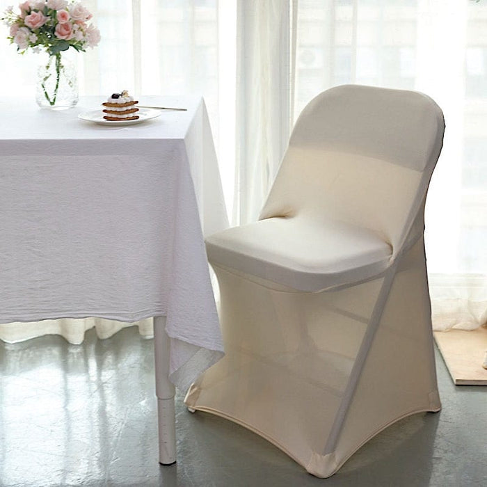 10 pcs Spandex Folding Chair Covers Wedding Party Decorations