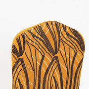 Spandex Stretch Banquet Chair Cover with Wave Embroidered Sequins