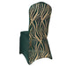 Spandex Stretch Banquet Chair Cover with Wave Embroidered Sequins CHAIR_SPX02_WAVE_HNGD