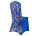 Spandex Stretch Banquet Chair Cover with Wave Embroidered Sequins CHAIR_SPX02_WAVE_RYGD