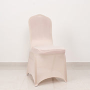 Spandex Stretchable Banquet Chair Cover with Silver Rhinestone Buckled