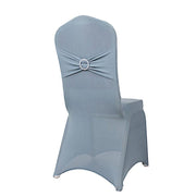 Spandex Stretchable Banquet Chair Cover with Silver Rhinestone Buckled CHAIR_SPX_BAND_086