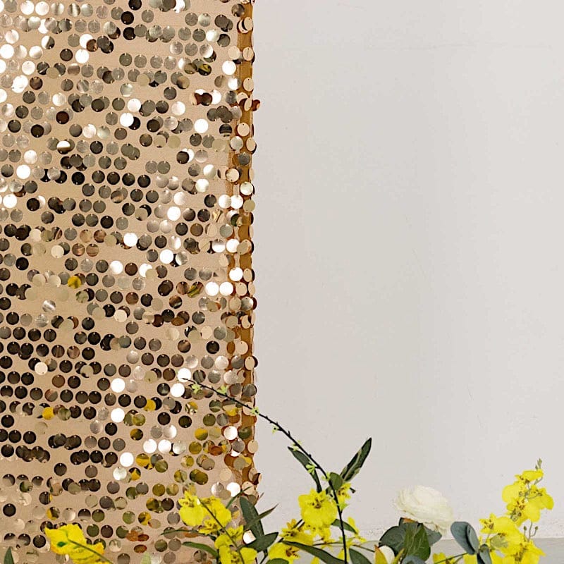 Sparkly Big Payette Sequin Fitted Chiara Backdrop Stand Cover