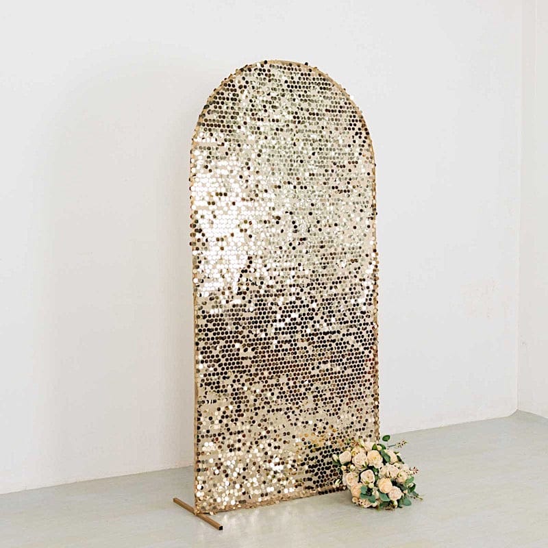 Sparkly Big Payette Sequin Fitted Chiara Backdrop Stand Cover