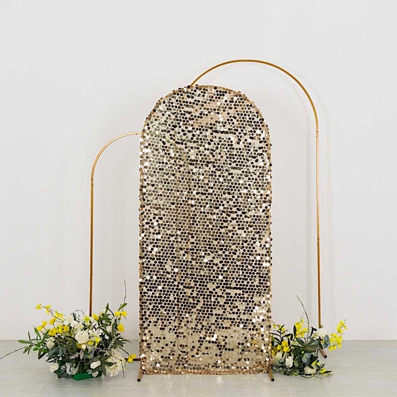 Sparkly Big Payette Sequin Fitted Chiara Backdrop Stand Cover
