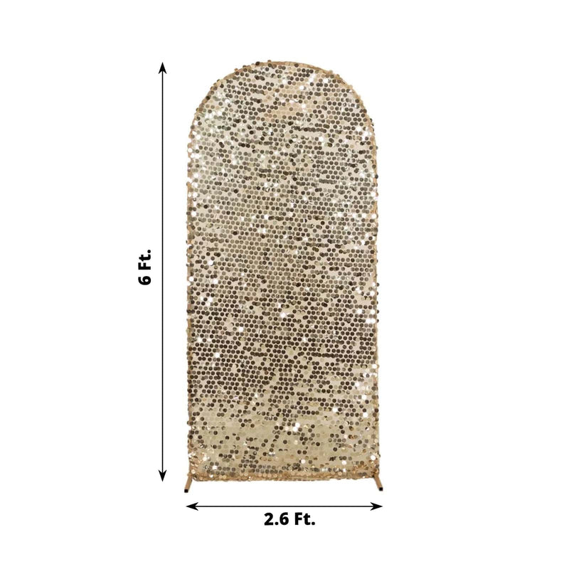 Sparkly Big Payette Sequin Fitted Chiara Backdrop Stand Cover