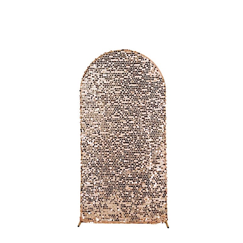 Sparkly Big Payette Sequin Fitted Chiara Backdrop Stand Cover IRON_STND06_71S_L_046