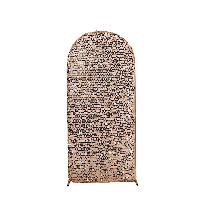 Sparkly Big Payette Sequin Fitted Chiara Backdrop Stand Cover IRON_STND06_71S_M_046