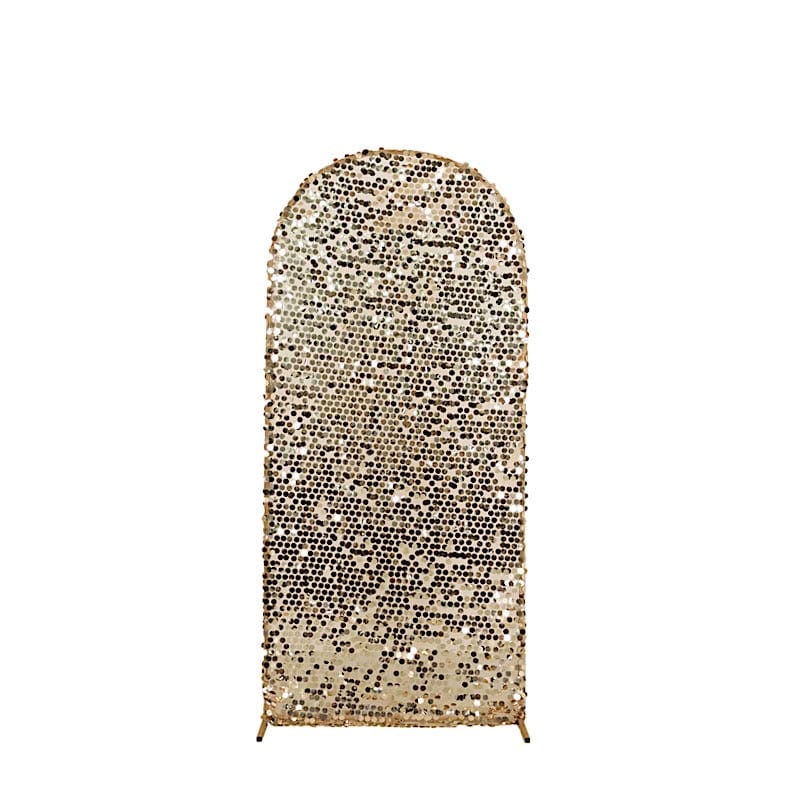 Sparkly Big Payette Sequin Fitted Chiara Backdrop Stand Cover IRON_STND06_71S_M_CHMP