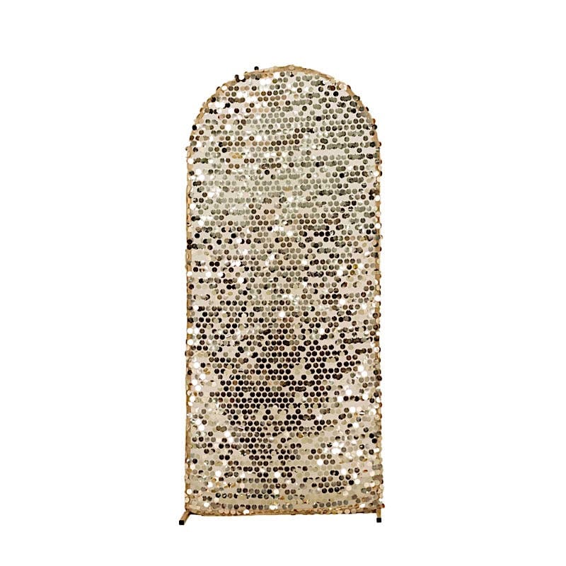 Sparkly Big Payette Sequin Fitted Chiara Backdrop Stand Cover IRON_STND06_71S_S_CHMP