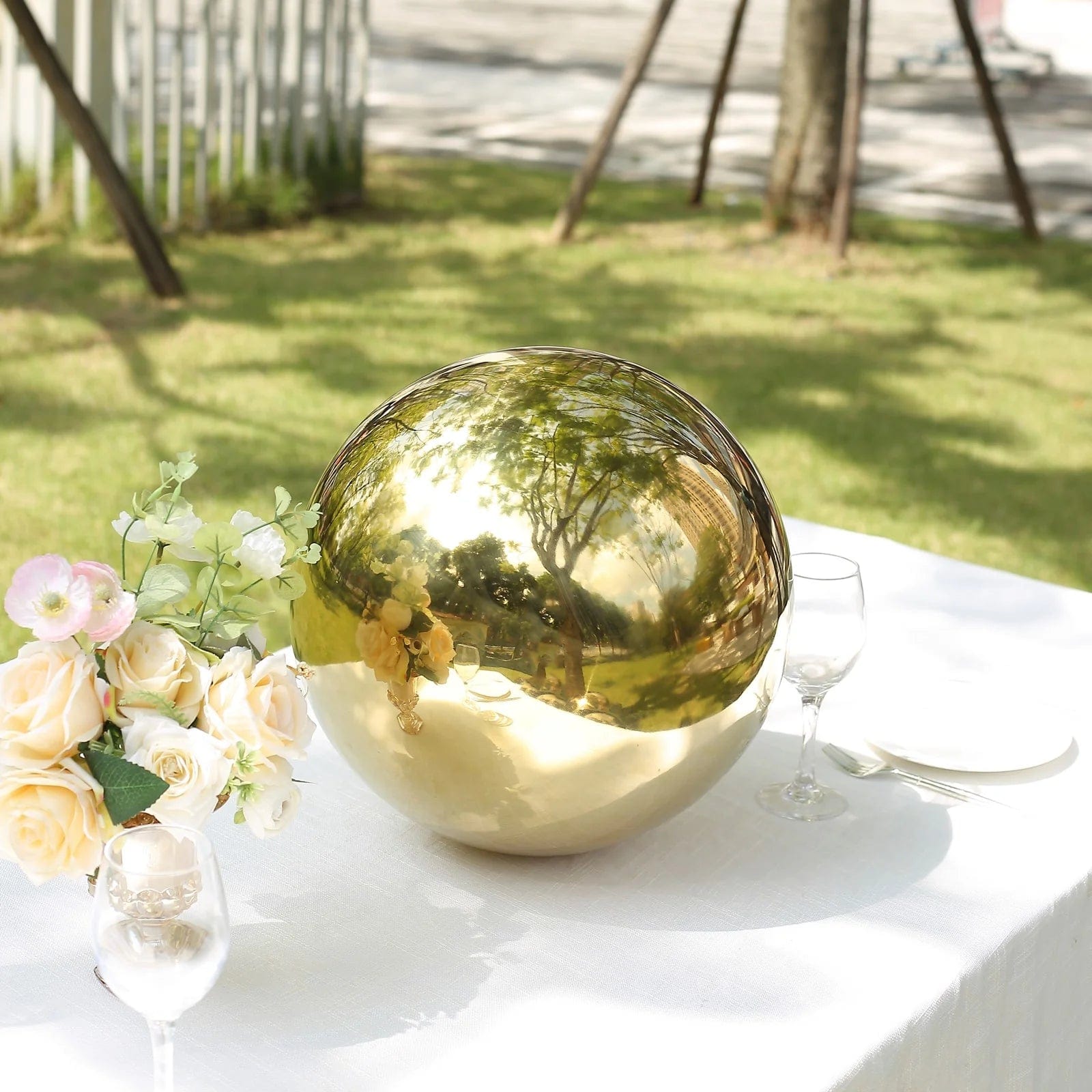 Stainless Steel Gazing Globe Reflective Mirror Ball