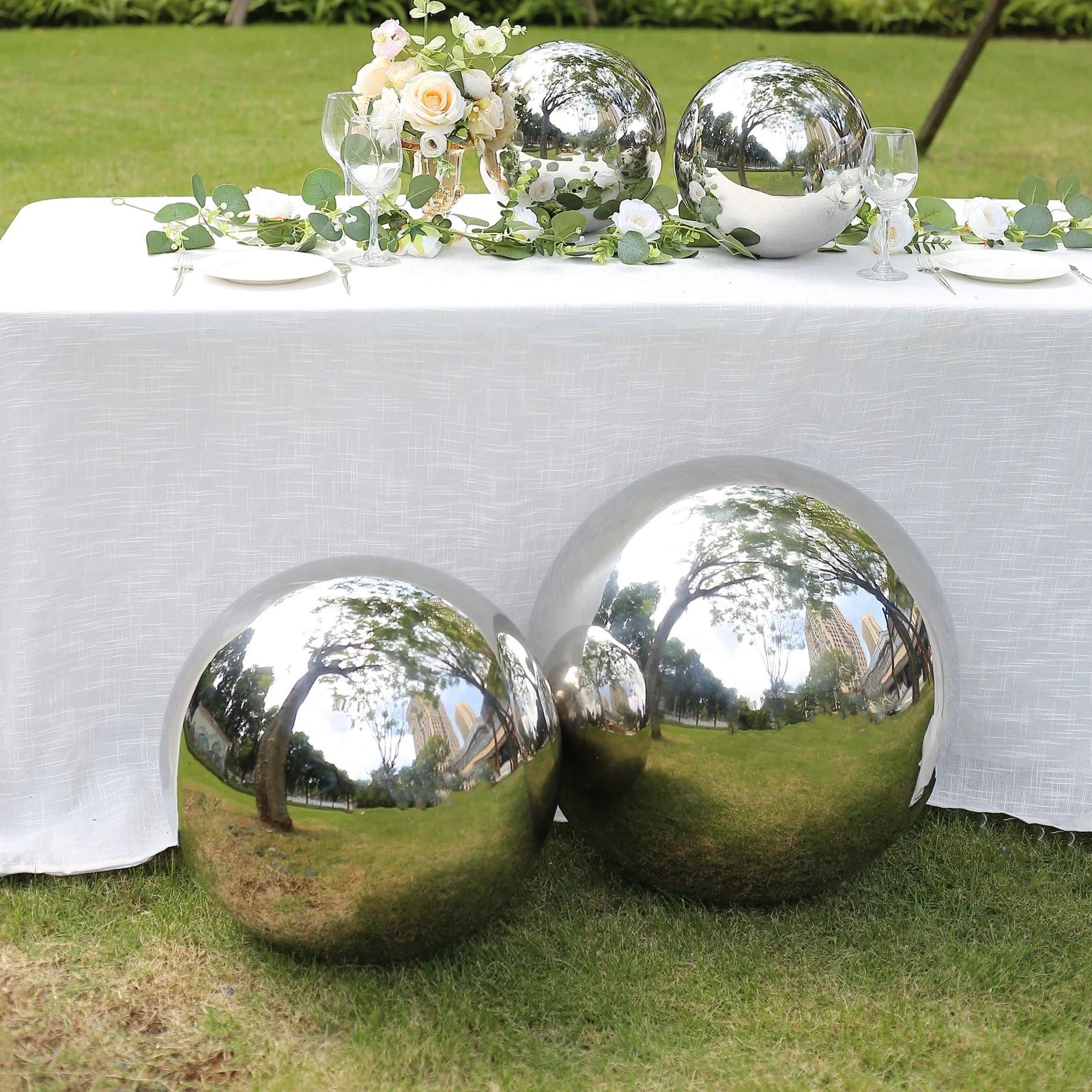 Stainless Steel Gazing Globe Reflective Mirror Ball