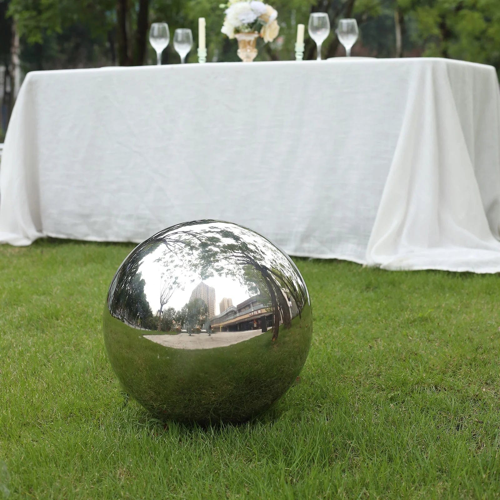 Stainless Steel Gazing Globe Reflective Mirror Ball